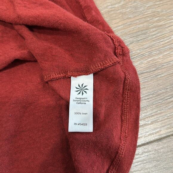 ATHLETA‎ Russet Rose Twist Knot Zephyr Linen Sleeveless Active Tank Top Size XS - Picture 9 of 9